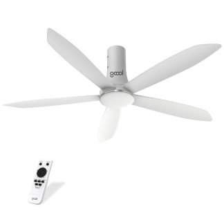 Quạt trần GCool hiệu suất cao Smart DC Copter 05 Plus R: 5 cánh, 1400mm, không có đèn, có remote điều khiển từ xa, phiễu nguyên khối. Quạt trần GCool copter 05 Plus R sử dụng động cơ Smart DC hiệu suất cao, tiết kiệm hơn 50% điện năng so với sản phẩm cùng loại. Công suất 40W. Quạt trần GCool copter 05 Plus R có sải cánh dài 1400 mm, thiết kế đặc biệt theo dạng khí động học giúp tạo luồng gió mạnh mẽ và lan tỏa đều khắp không gian. Quạt trần GCool copter 05 Plus R có lưu lượng gió cao nhất thị trường so với sản phẩm cùng loại 300-350m3/p. Quạt trần GCool copter 05 Plus R vận hành êm ái, bền bỉ: Yên tĩnh, không gây tiếng ồn, giảm tối đa rung lắc, vật liệu cấu thành chất lượng cao. Quạt trần GCool copter 05 Plus R có kết cấu thông minh, nhỏ gọn, lắp đặt dễ dàng và tiết kiệm thời gian. Quạt trần GCool copter 05 Plus R có đèn LED 3 cấp độ và có remote điều khiển từ xa Quạt trần GCool copter 05 Plus R 5 cấp độ gió, từ 1 – 5 level, thêm Turbo Quạt trần GCool copter 05 Plus R có chế độ Đảo chiều quay lưu thông không khí Quạt trần GCool copter 05 Plus R có cáp bảo vệ an toàn khi sử dụng. Quạt trần GCool copter 05 Plus R bảo hành động cơ 3 năm, 2 năm cho sản phẩm.